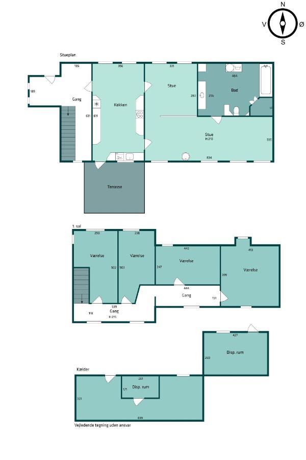 210 M2 Hus Til 8 Gaester - 5 Km Fra Nyt Stort Vandland Nordborg Luaran gambar